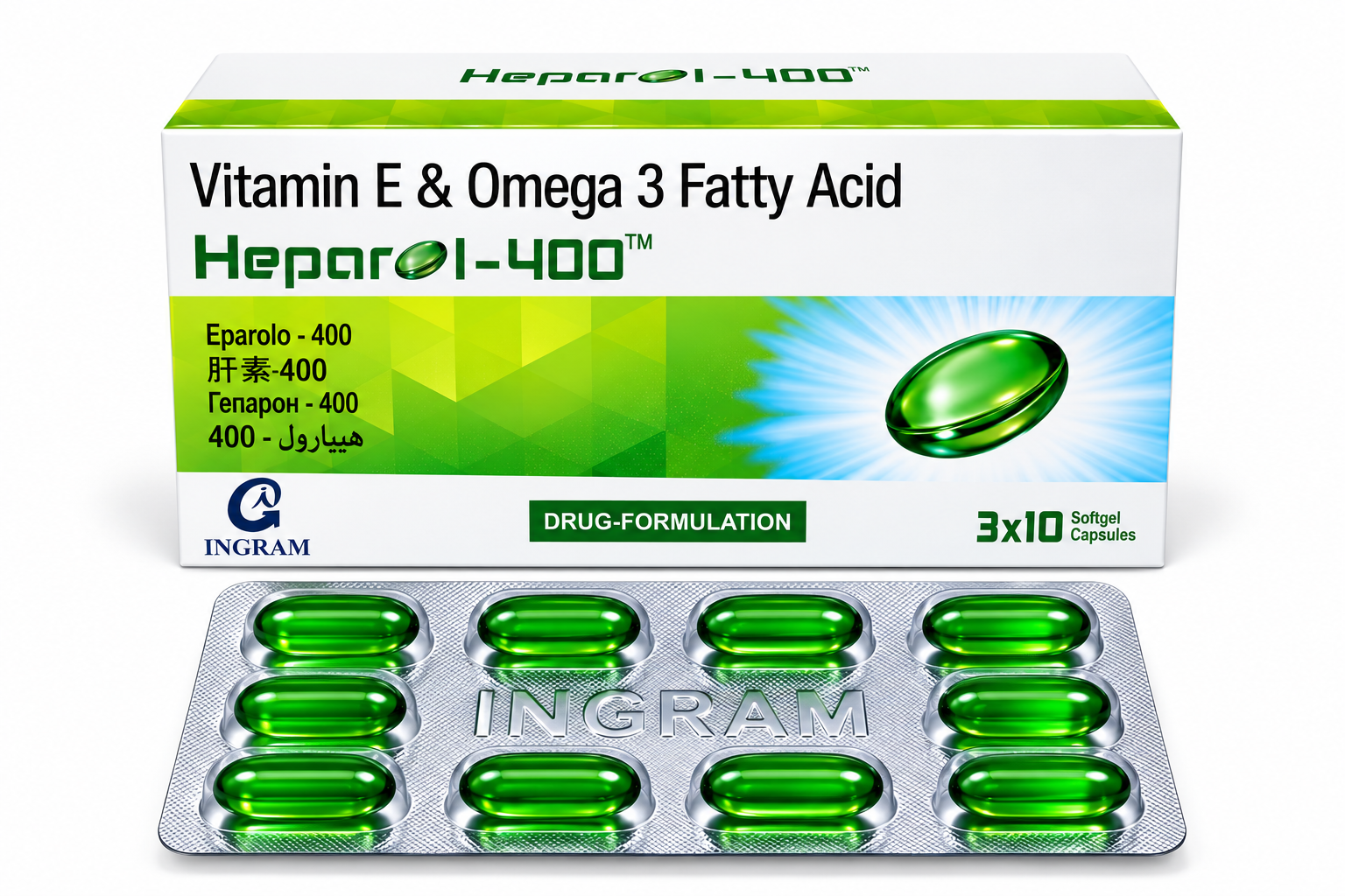 HEPAROL BOX WITH STRIP Heparol-400